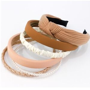 NIP 7 Pack Headbands Non-slip Hairbands Neutral Multiple Styles